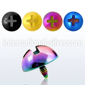 itd6 dermals anodized surgical steel 316l belly button