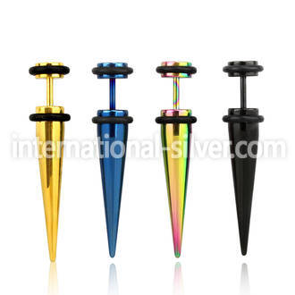 ittp cheaters  illusion plugs and tapers anodized surgical steel 316l belly button
