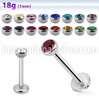 lb18hjb3 surgical steel labrets helix lower lip tragus upper lip monroe piercing