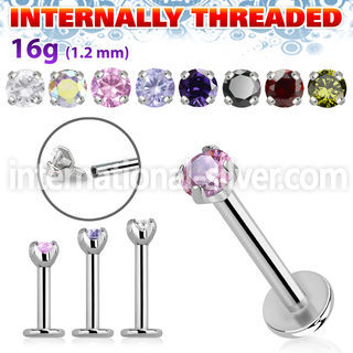 lbcz3in labrets lip rings surgical steel 316l labrets chin