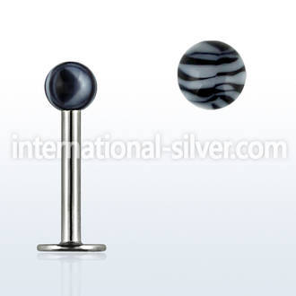 lbdxt labrets lip rings surgical steel 316l with acrylic parts labrets chin