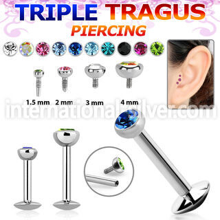 lbirc labrets lip rings surgical steel 316l tragus