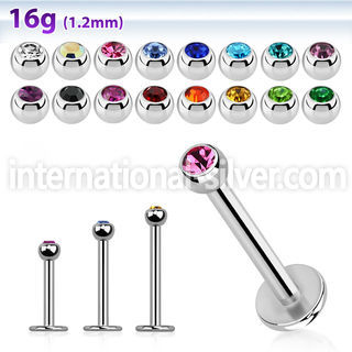 lbjb25 labrets lip rings surgical steel 316l labrets chin