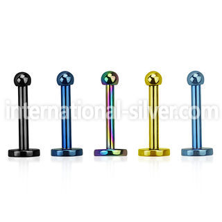 lbtb2 labrets lip rings anodized surgical steel 316l labrets chin