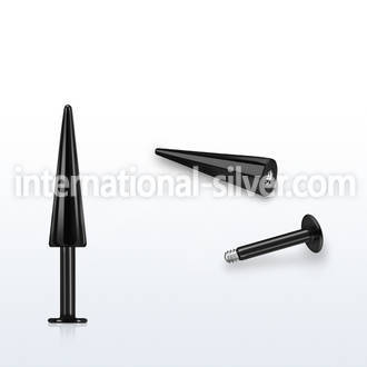 lbtc15 anodized 14g 316l steel labret with 15mm cone