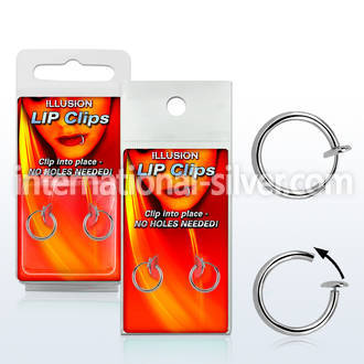 lpcirx fake illusion hoops others belly button