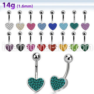 mcd372 belly rings surgical steel 316l belly button