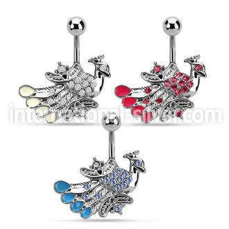 mcd442 belly rings surgical steel 316l belly button