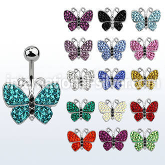 mcd448b belly rings surgical steel 316l belly button