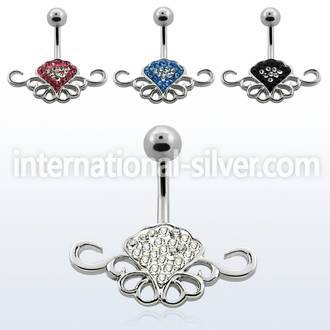 mcd449 belly rings surgical steel 316l belly button