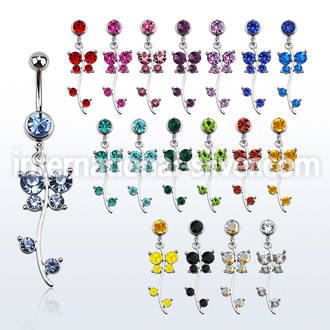 mcd515 belly rings surgical steel 316l belly button