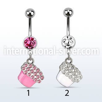 mcd536 belly rings surgical steel 316l belly button