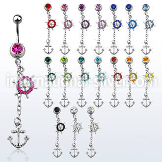 mcd567x belly rings surgical steel 316l belly button
