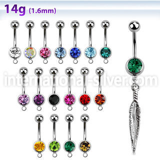 mcd583 belly rings surgical steel 316l belly button