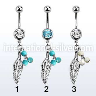 mcd601b belly rings surgical steel 316l belly button