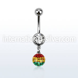 mcd626r belly rings surgical steel 316l belly button