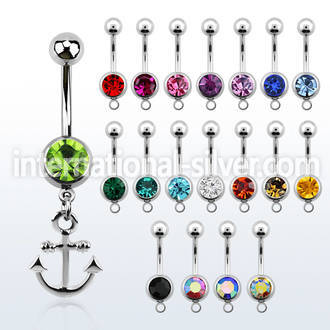 mcd632 belly rings surgical steel 316l belly button
