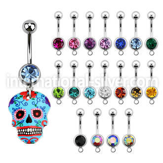 mcd639 belly rings surgical steel 316l belly button