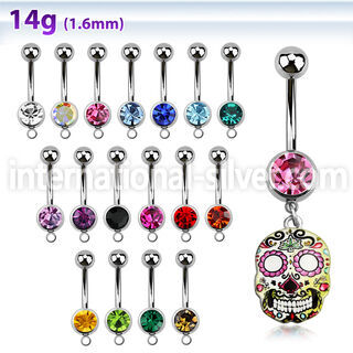 mcd644 belly rings surgical steel 316l belly button