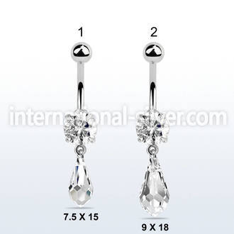 mcd712 belly rings surgical steel 316l belly button