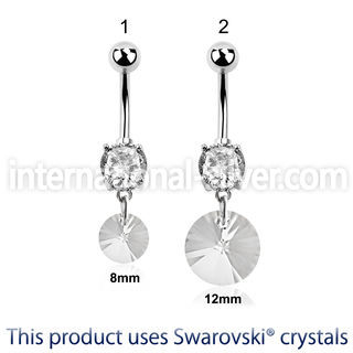 mcd718 belly rings surgical steel 316l belly button