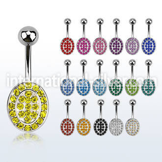 mcd752 belly rings surgical steel 316l belly button