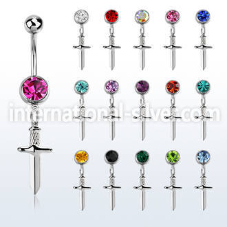 mcd768 surgical steel belly bananas belly piercing