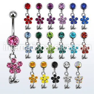 mcdfl15 belly rings surgical steel 316l belly button