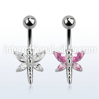 mcdz349x belly banana w a lower dragonfly w cz stone wings