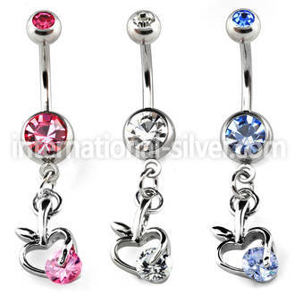mcdz374 belly rings surgical steel 316l belly button