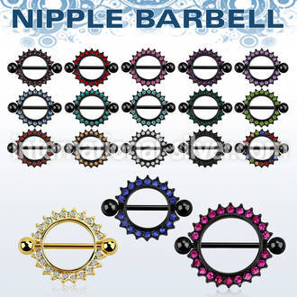 mctnpc3 straight barbells anodized surgical steel 316l nipple
