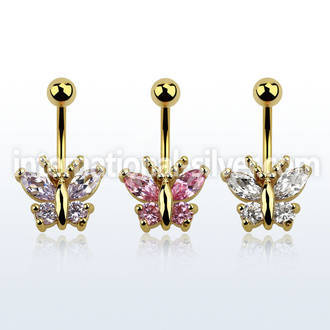 mdgz321 belly rings anodized surgical steel 316l belly button