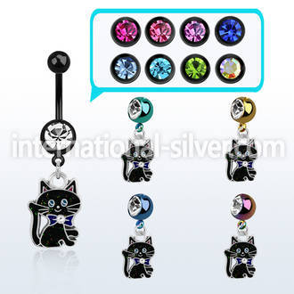 mdk503 belly rings anodized surgical steel 316l belly button