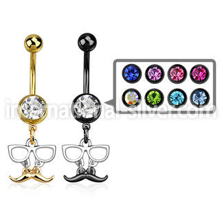 mdk507 belly rings anodized surgical steel 316l belly button