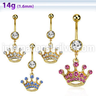 mdk703 belly rings anodized surgical steel 316l belly button