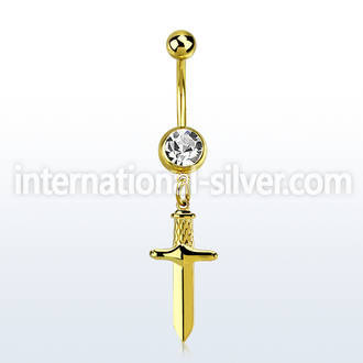 mdk768 anodized surgical steel belly bananas belly piercing