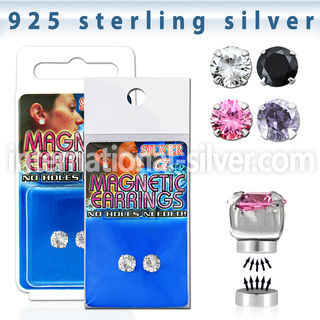 mgcz5m fake illusion body jewelry silver 925 belly button