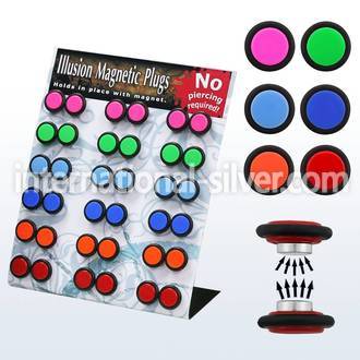 mgmpr6 cheaters  illusion plugs and tapers acrylic body jewelry belly button