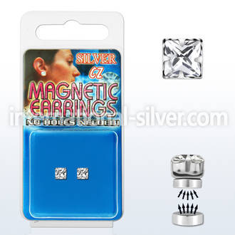 mgzq4 fake illusion body jewelry silver 925 belly button
