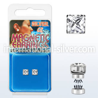 mgzq5 fake illusion body jewelry silver 925 belly button