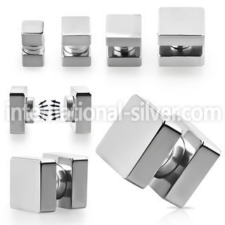 mpsq cheaters  illusion plugs and tapers surgical steel 316l ear lobe