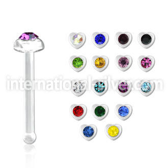 nbac5 nose bone acrylic body jewelry nose
