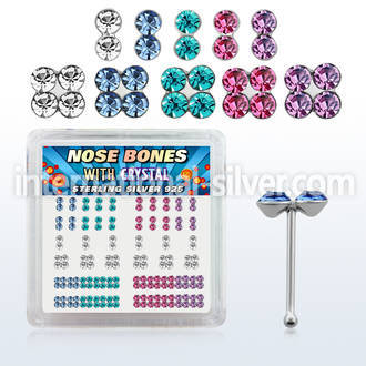 nbbxm1 nose bone silver 925 nose