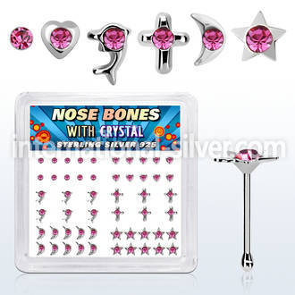 nbbxm4 nose bone silver 925 nose