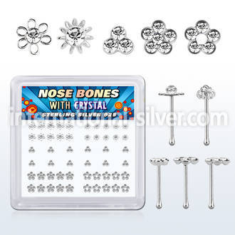 nbbxm7c 925 silver nose bones nose piercing