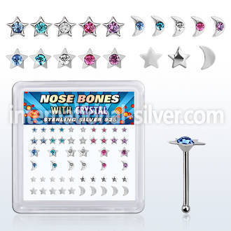 nbbxm8m 925 silver nose bones nose piercing