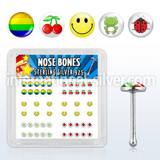 nblgx5 nose bone silver 925 nose