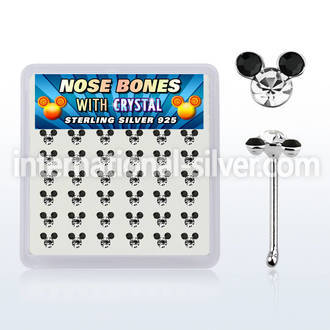 nbmos36b nose bone silver 925 