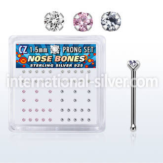 nbzbxm nose bone silver 925 nose