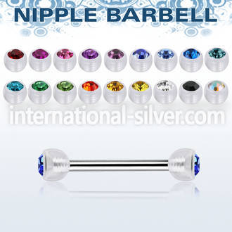 npajb4 straight barbells surgical steel 316l with acrylic parts nipple